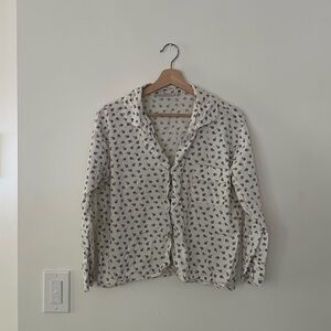 Neuflora Blue and White Floral Pajama Set